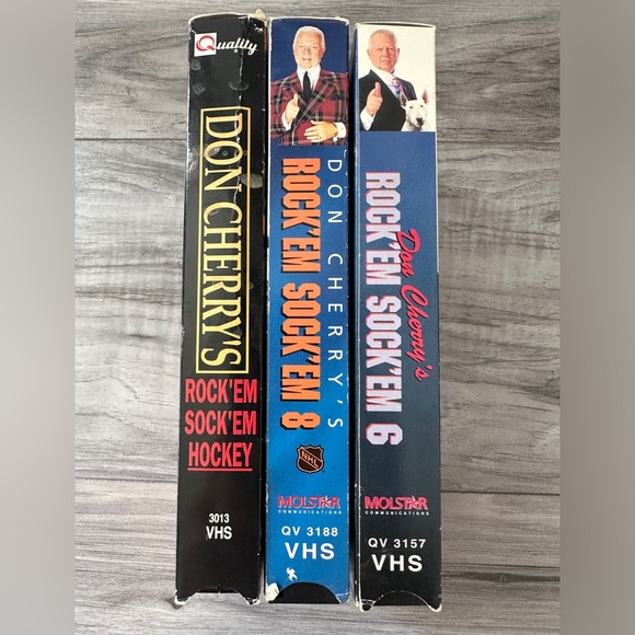 3 NHL Don Cherry Rock ‘Em Sock ‘Em  VHS Tapes - Picture 4 of 4